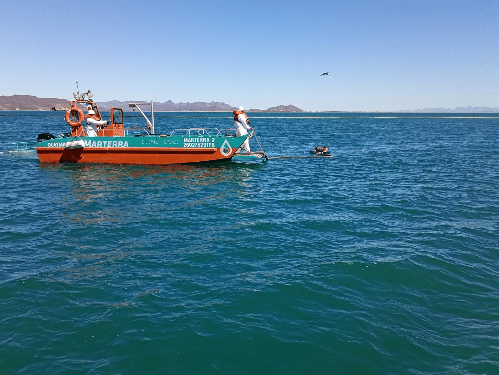 Realizan simulacro de derrame de hidrocarburos