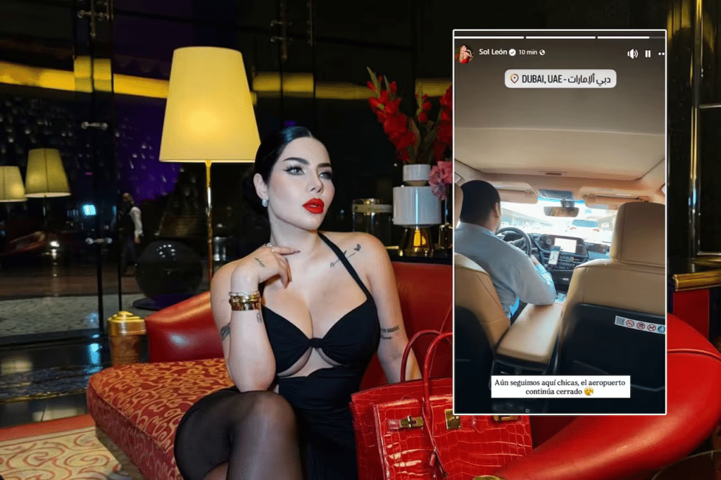 Sol León atrapada en Dubái tras los ataques de Irán 1 Sol León