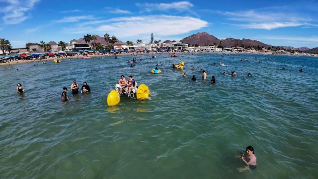 Se registra gran afluencia de visitantes en San Carlos y Miramar 7 109