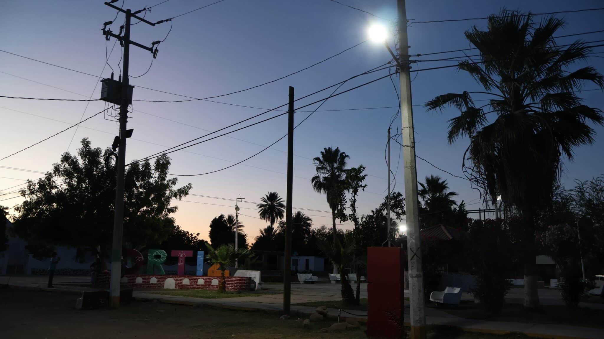 Instalarán 640 luminarias led en comunidades rurales
