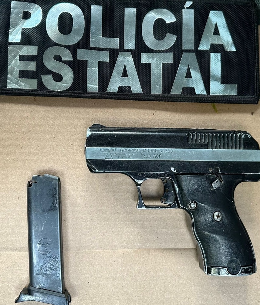 Operativo de combate al delito de la Policía Estatal detiene a sujeto con arma de fuego y narcótico 1 644