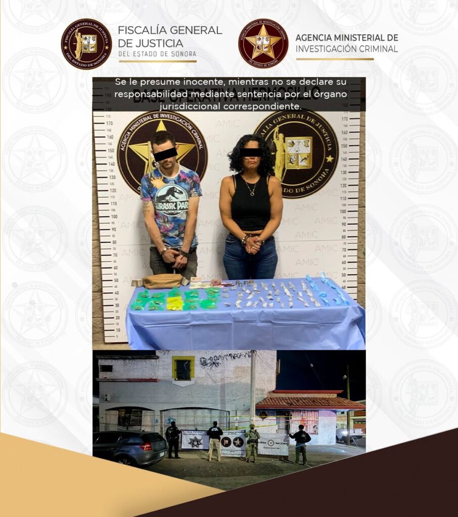 Asegura operativo conjunto inmueble con droga y detiene a dos personas en Hermosillo: FGJES 1 776