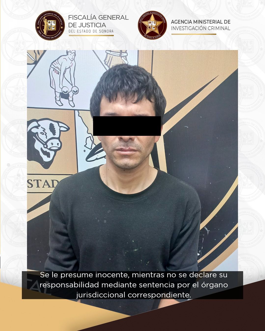 FGJES ejecuta orden de aprehensión contra Ángel Alexis “N” por homicidio en Navojoa