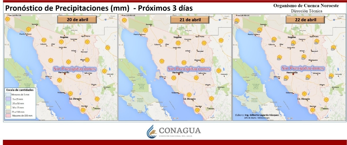 Pronostica CEPC tardes calurosas y rachas de viento en Sonora