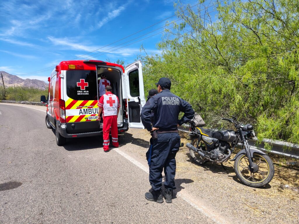 Resultan motociclistas lesionados en San Carlos 1 86