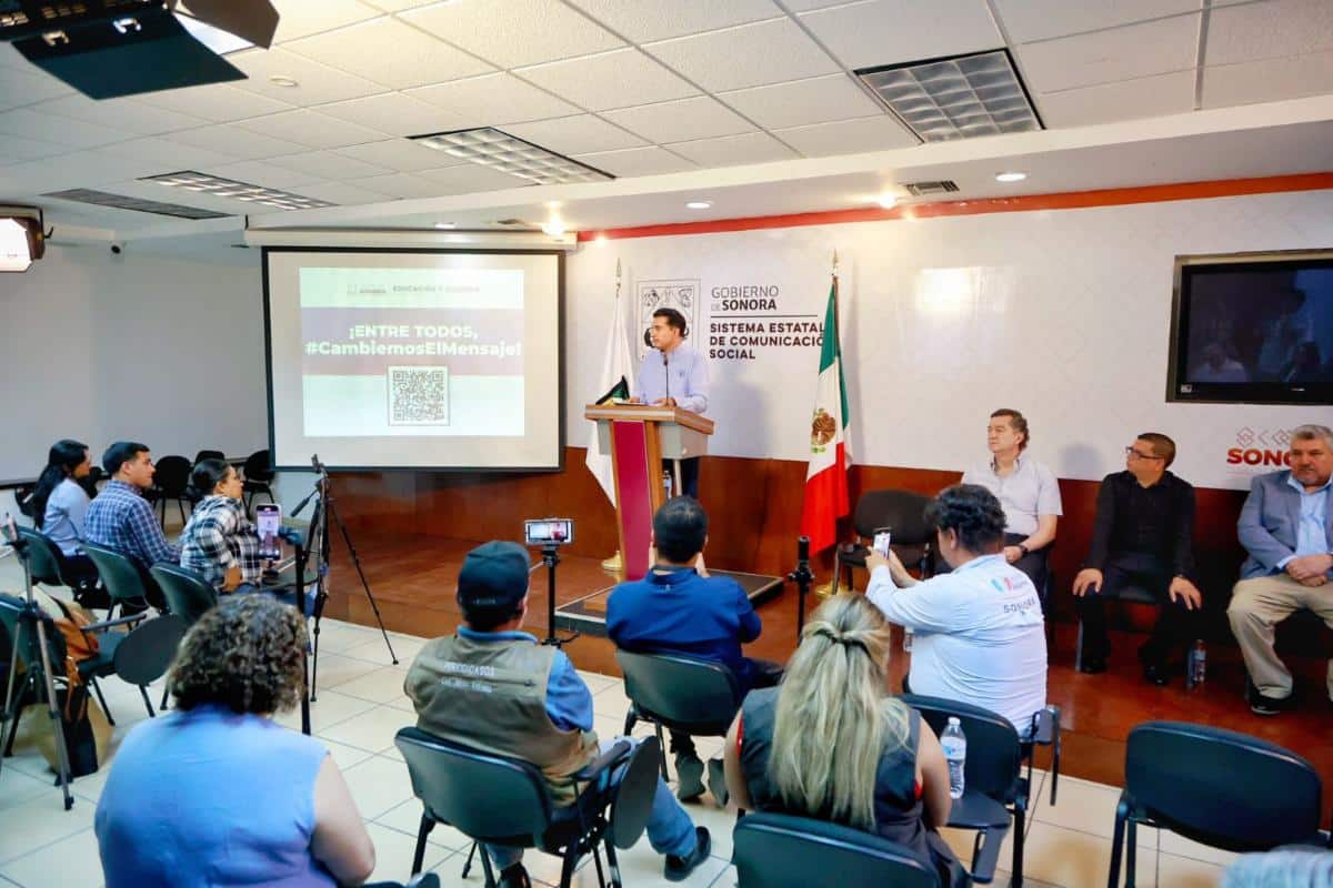 Presenta Gobierno de Sonora la campaña “Cambiemos el Mensaje”: SEC