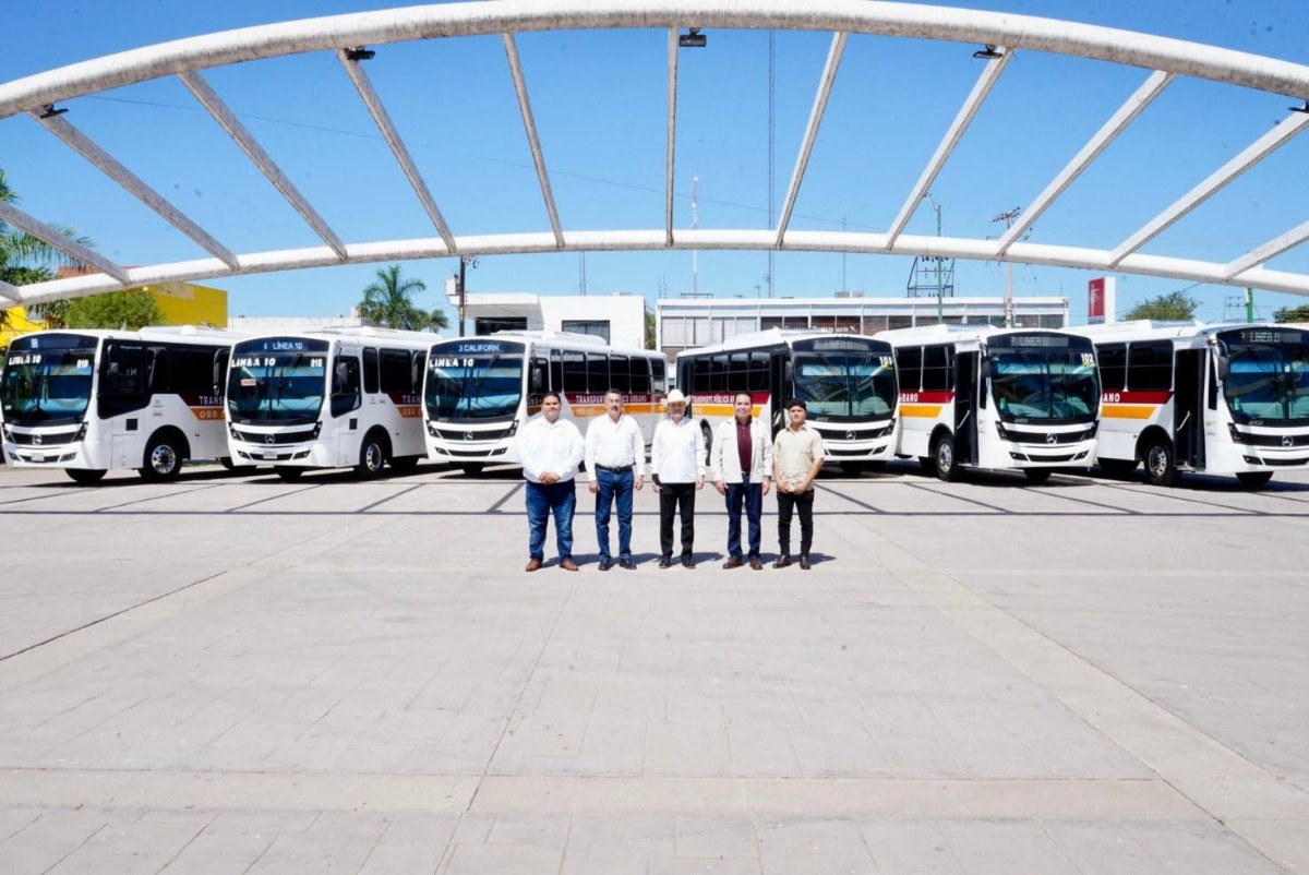 Gobernador Durazo refuerza transporte y salud en Cajeme con nuevos camiones y arranque de Semana Nacional de Vacunación