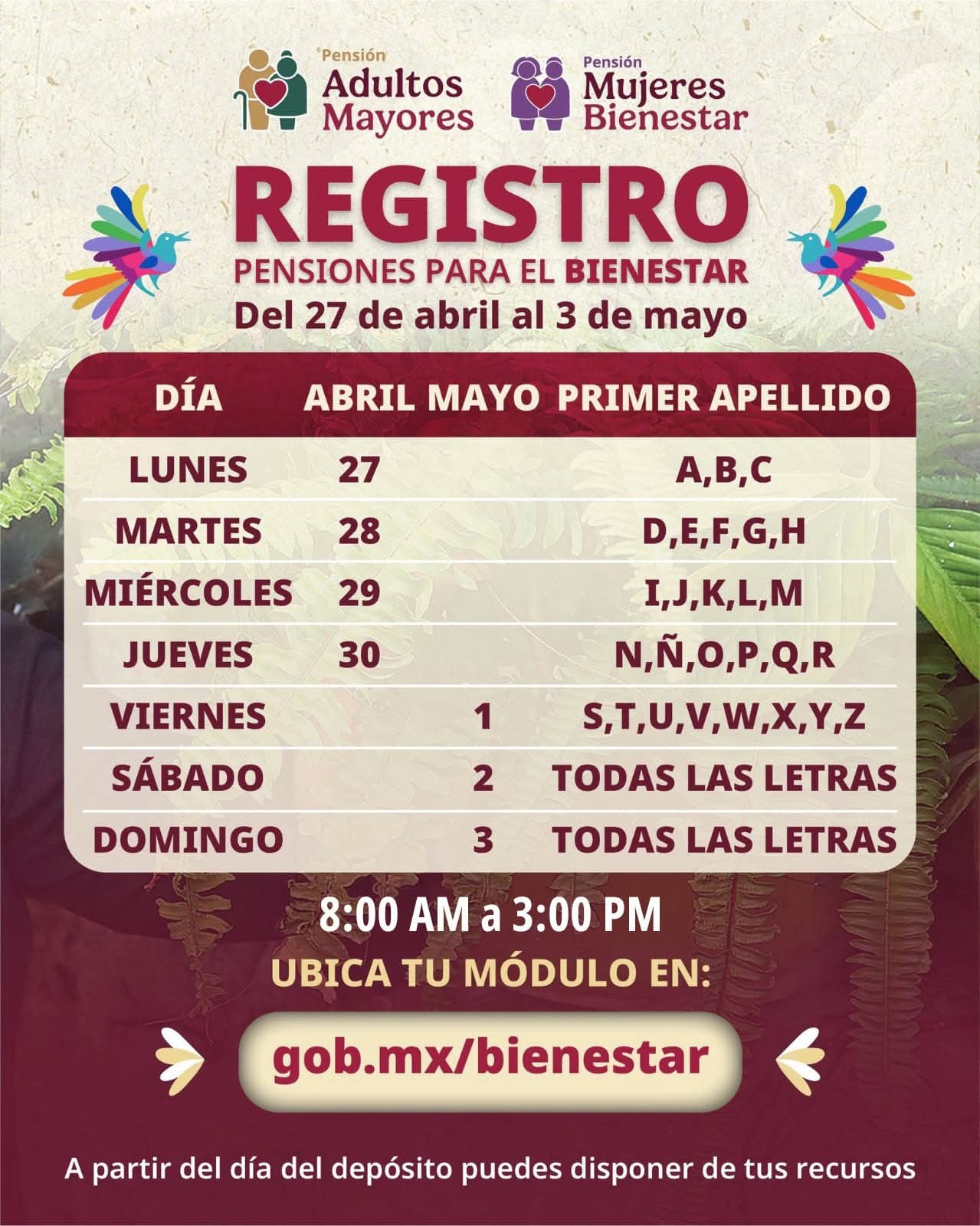 Inicia registro de programas del Bienestar