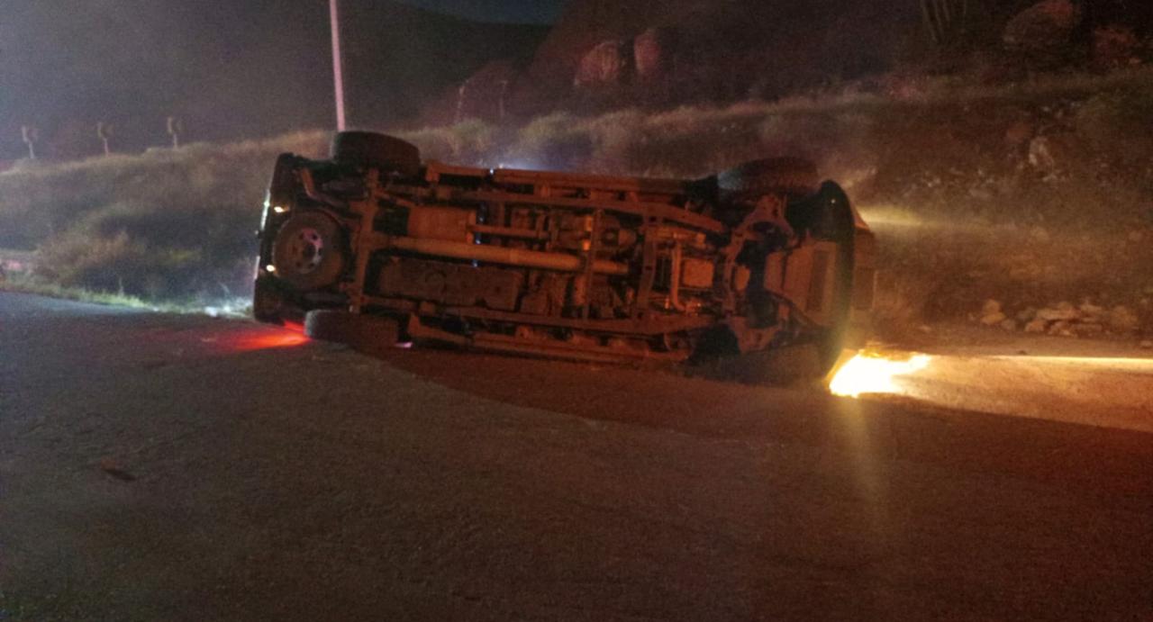 Primer volcamiento en Semana Santa