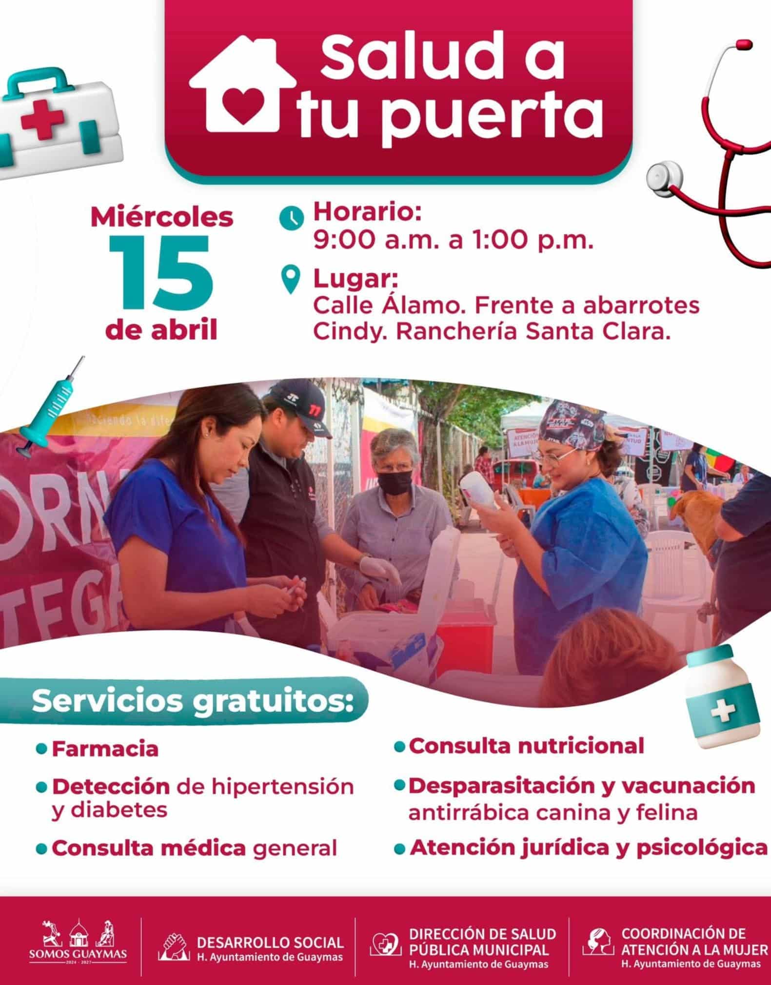 Llevan jornada de salud a Santa Clara