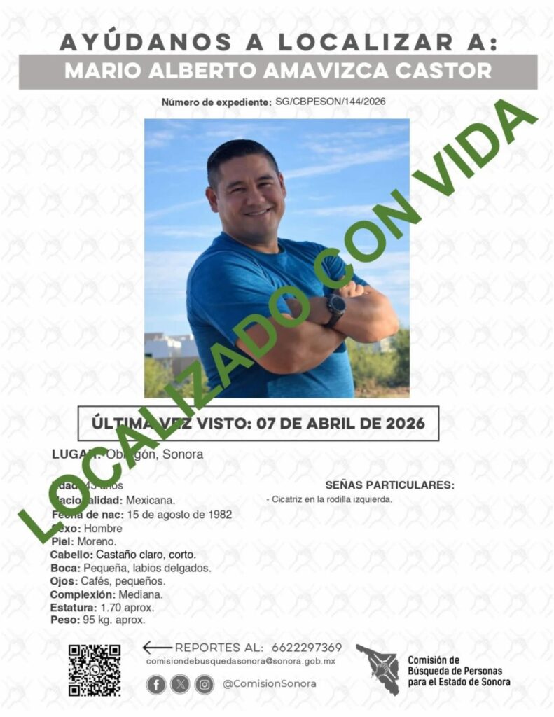 FGJES localiza sano y salvo a persona reportada como desaparecida 1 WhatsApp Image 2026 04 11 at 11.25.57 AM