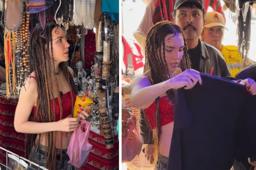 Belinda es captada en un mercado de la capital 1 Belinda