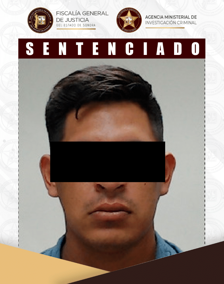 Logra FGJES sentencia de más de 20 años de prisión por tentativa de homicidio y robo de vehículo en Hermosillo
