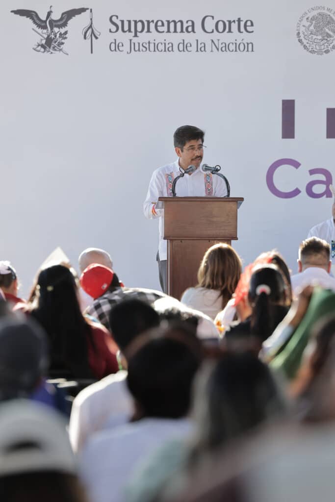 Ministro presidente Hugo Aguilar Ortiz inaugura Casa de Asistencia Jurídica Intercultural en Vicam 10 13