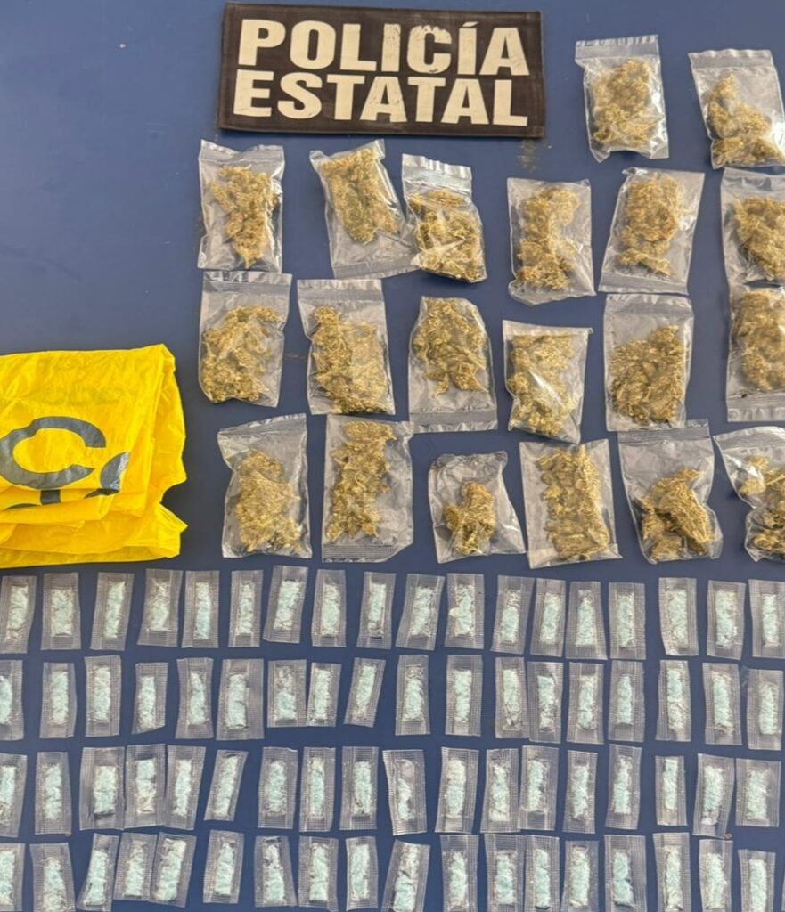 Incauta Policía Estatal arma de fuego y narcótico en Cajeme 3 146