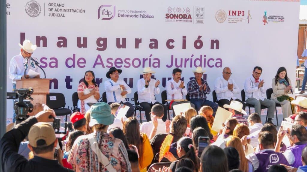 Ministro presidente Hugo Aguilar Ortiz inaugura Casa de Asistencia Jurídica Intercultural en Vicam 11 18