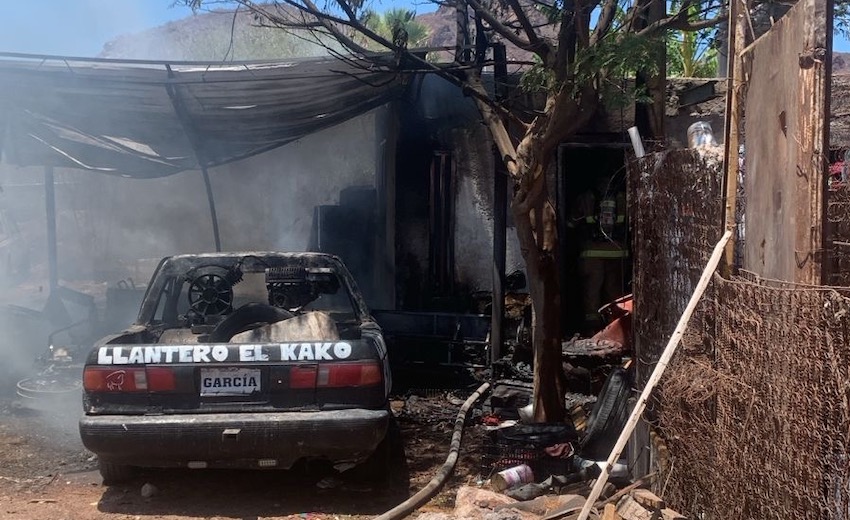 Se intoxica niña de tres años en incendio 1 184