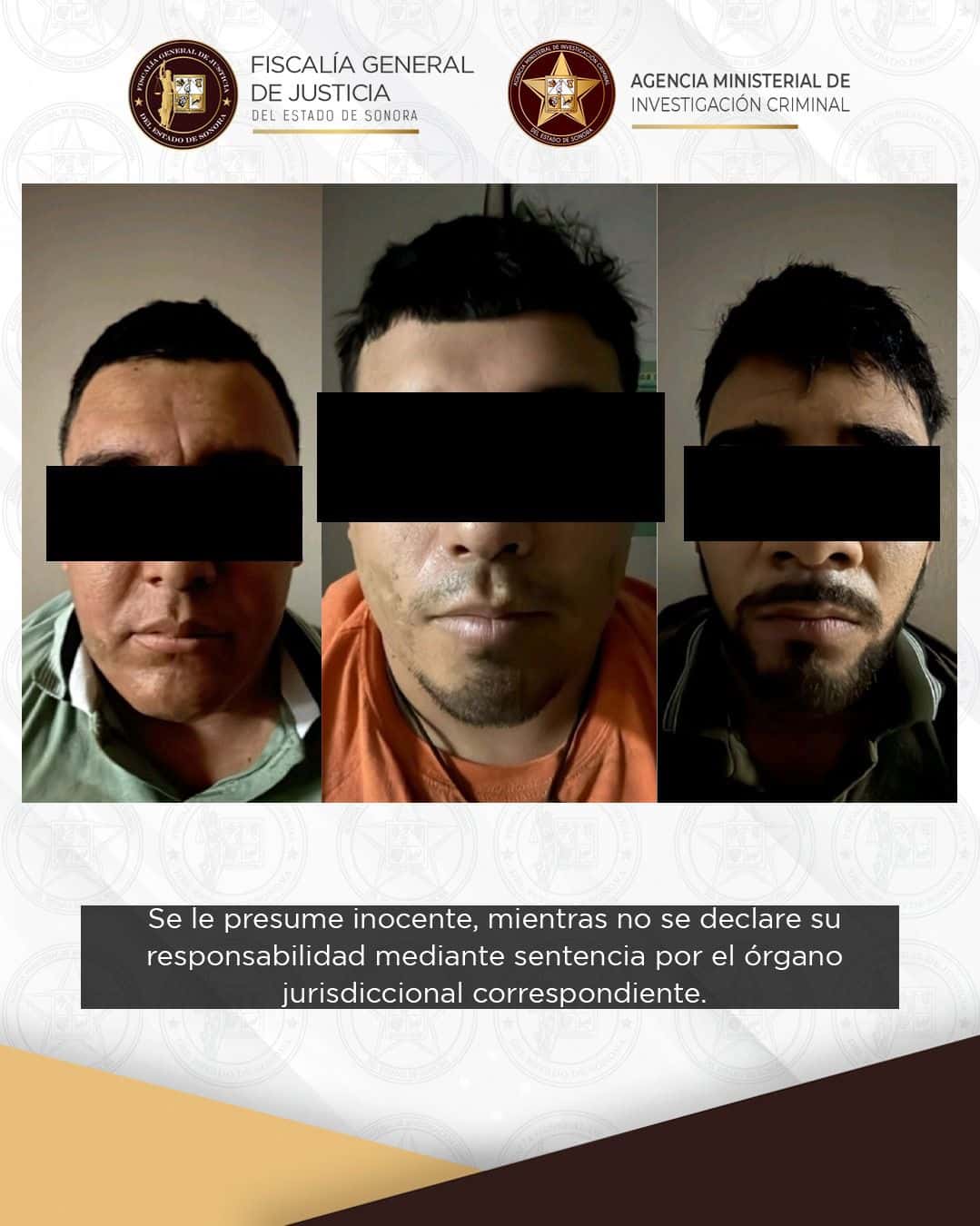 FGJES logra vinculación a proceso contra tres sujetos por tentativa de homicidio calificado, asociación delictuosa y narcomenudeo en Cajeme