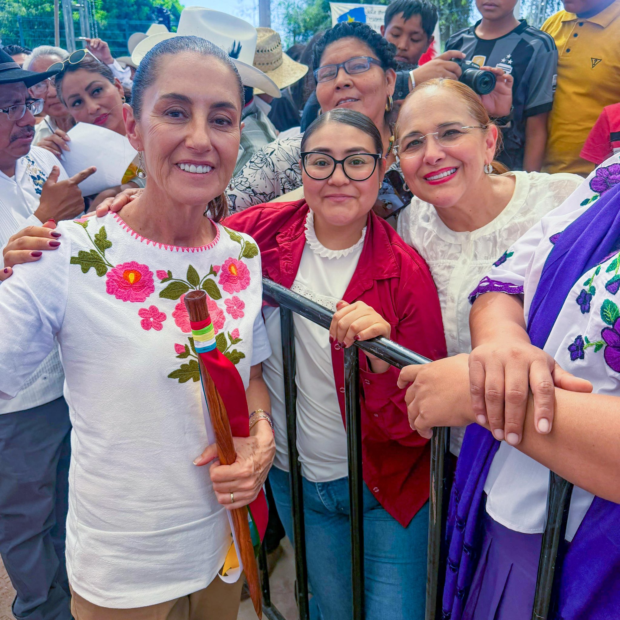 Alcaldesa agradece obras de Sheinbaum