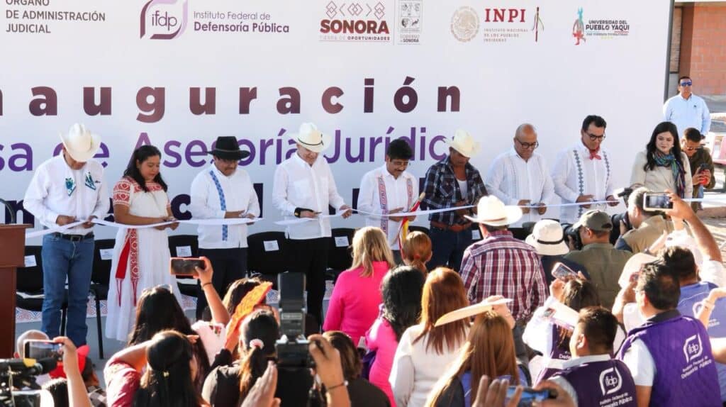 Ministro presidente Hugo Aguilar Ortiz inaugura Casa de Asistencia Jurídica Intercultural en Vicam 14 21