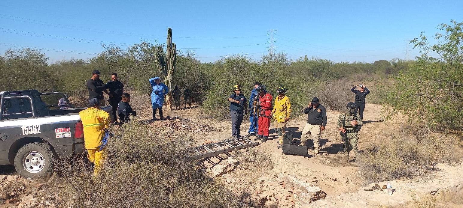Hallan restos humanos en pozo
