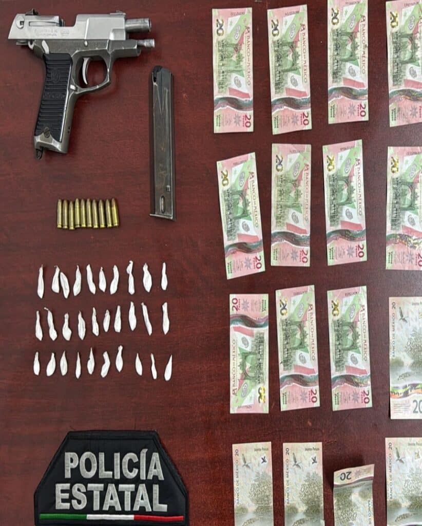 Incauta Policía Estatal arma de fuego y narcótico durante detención en Hermosillo 2 344