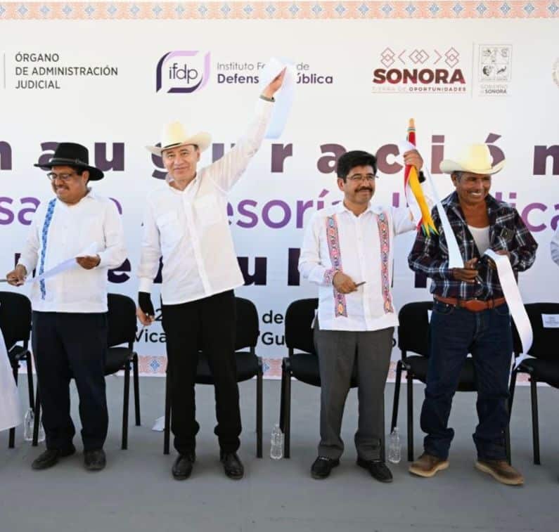 Ministro presidente Hugo Aguilar Ortiz inaugura Casa de Asistencia Jurídica Intercultural en Vicam 5 6