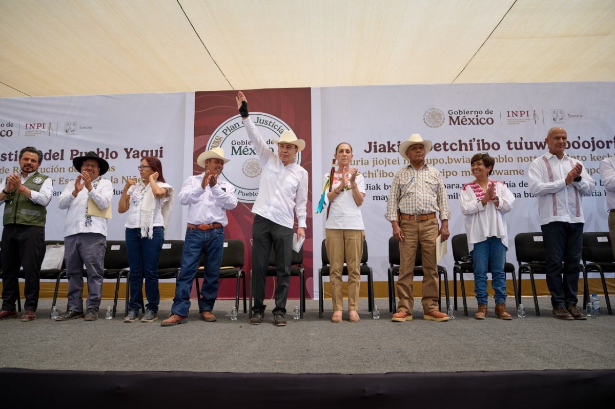 Durazo y Sheinbaum consolidan justicia histórica para el Pueblo Yaqui con más de 18 mil millones en acciones de agua, territorio y educación