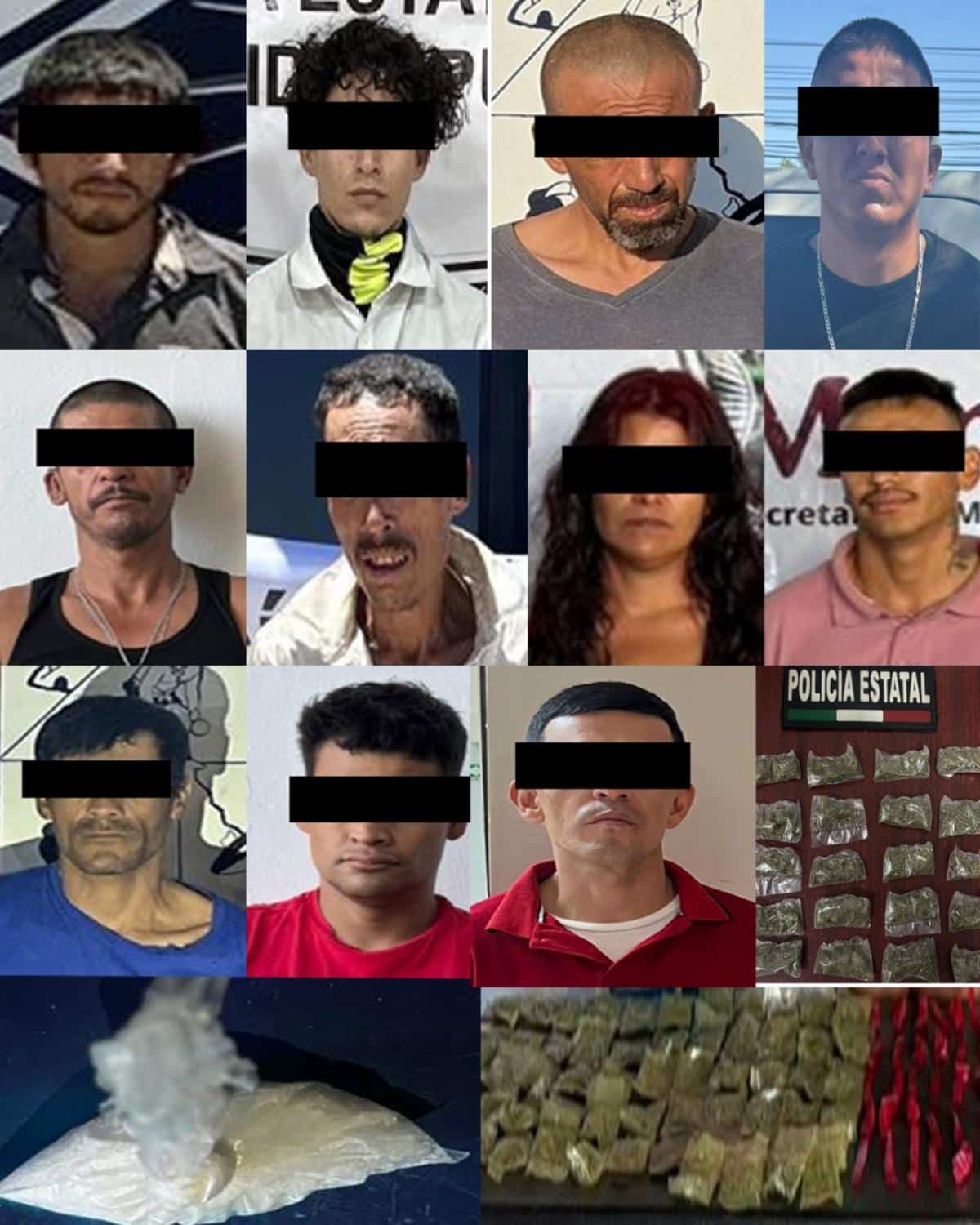 Asegura PESP más de mil dosis de narcótico en operativos contra narcomenudeo