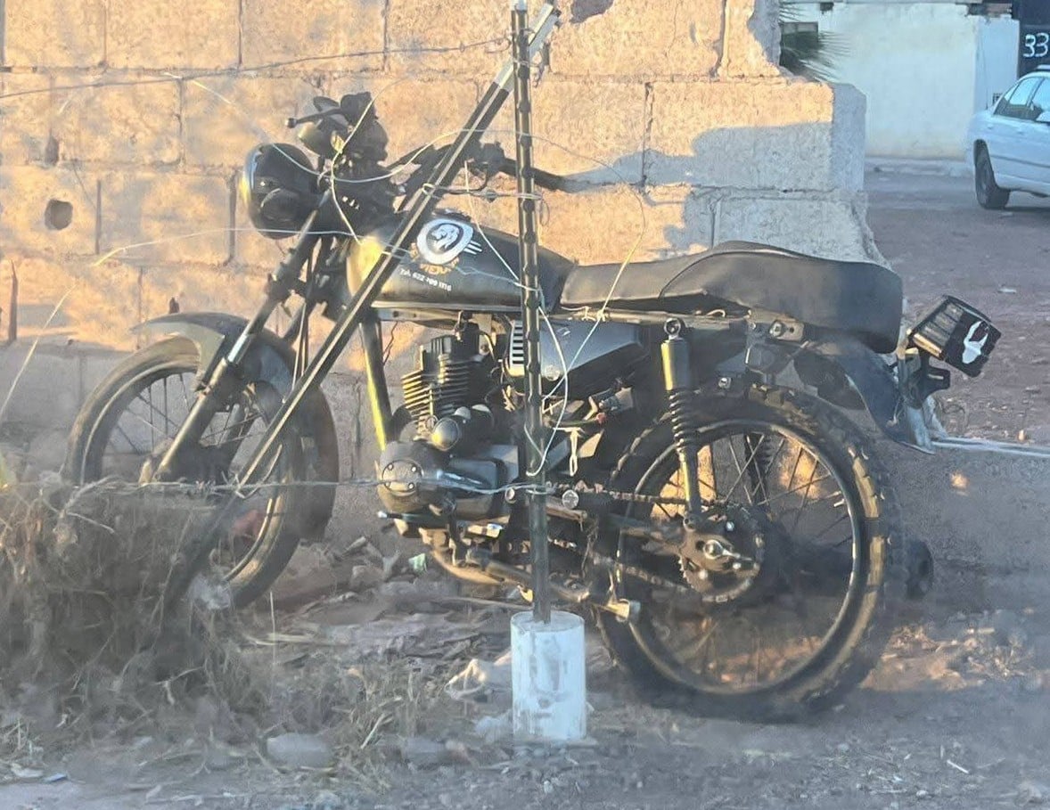 Localizan abandonada  motocicleta robada