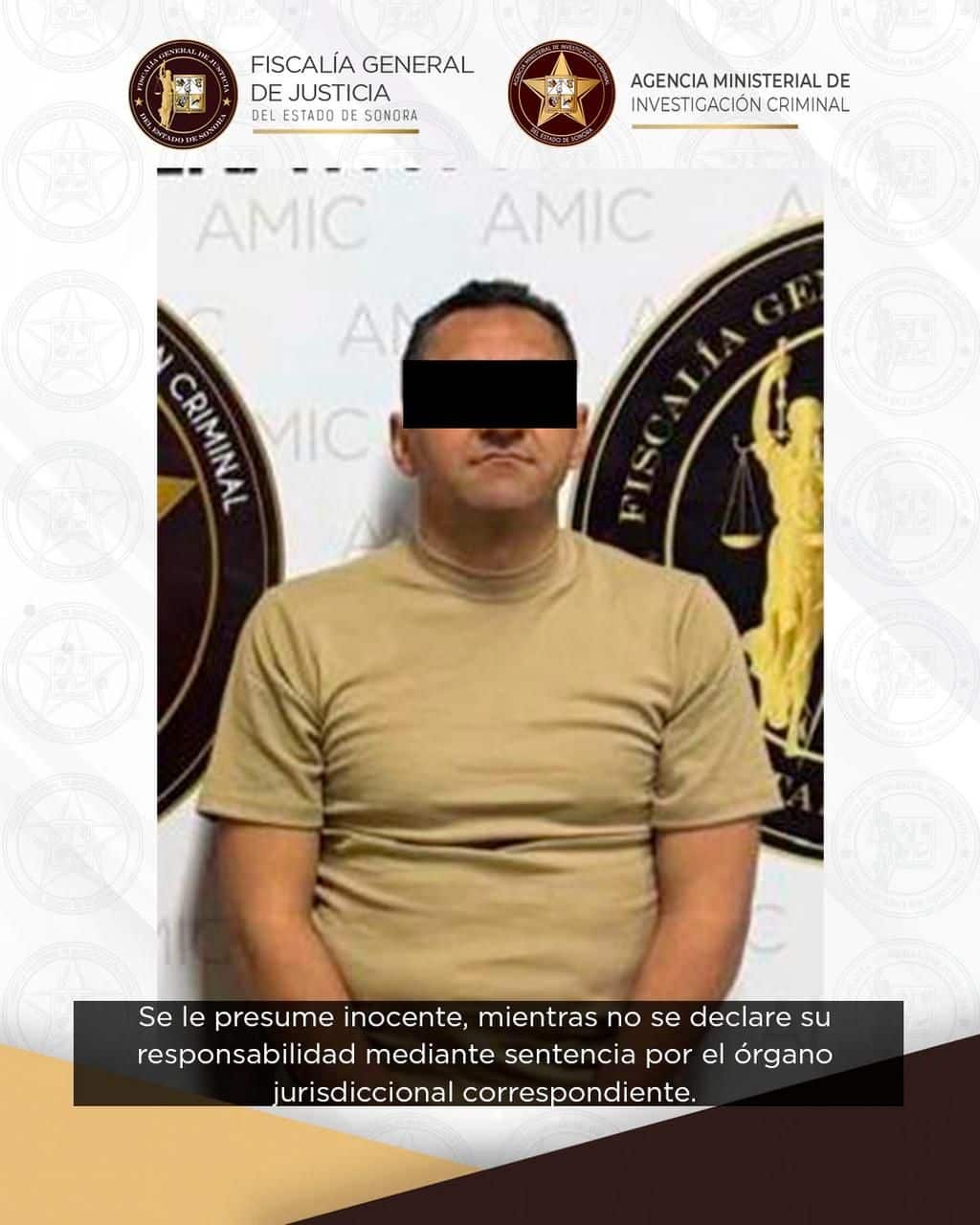 FGJES ejecuta orden de aprehensión por homicidio de comandante ocurrido en 2007 en Agua Prieta