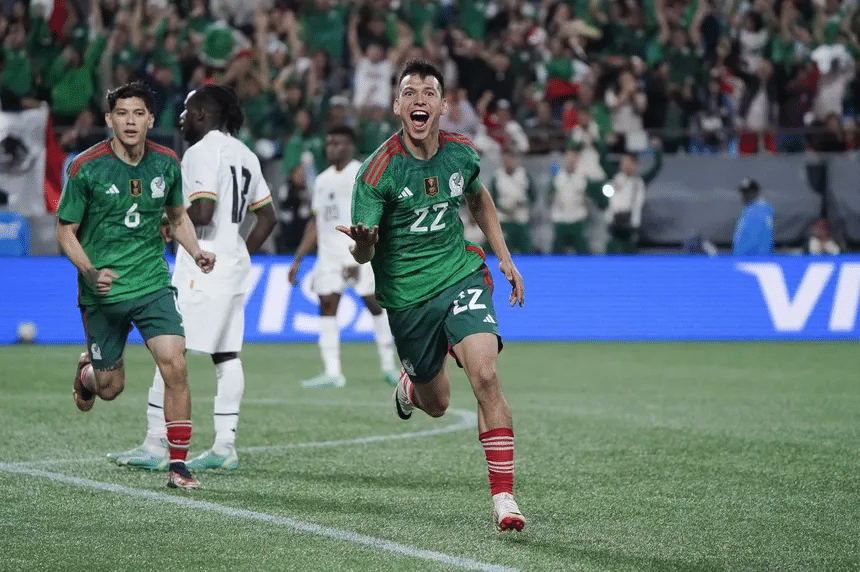 México vence dos a cero en juego amistoso a Ghana 1 image