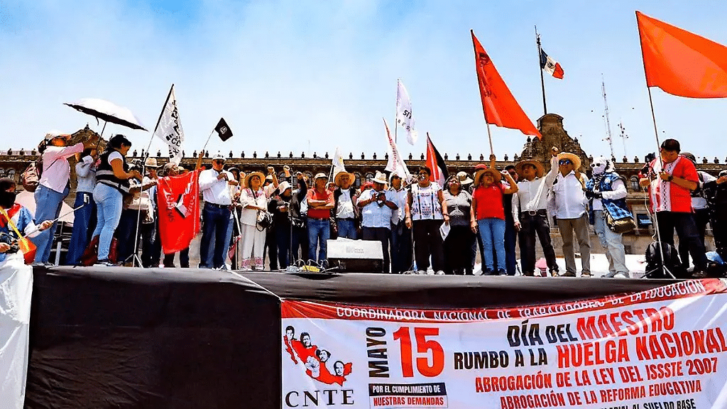 CNTE confirma paro nacional desde el 1 de junio 1 CNTE
