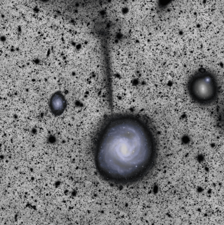 Científicos descubren rastros de galaxia oculta 1 image