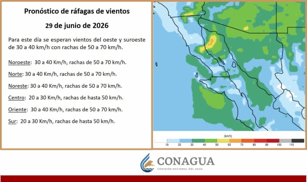 Protección Civil informa que se esperan tormentas vespertinas principalmente en la región serrana y altas temperaturas en todo Sonora