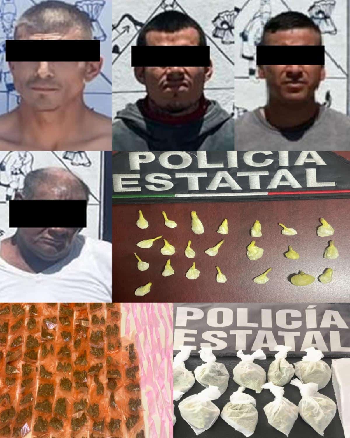 Incauta Policía Estatal narcótico en Cajeme y Guaymas