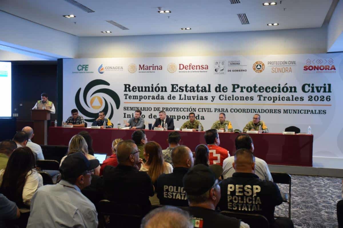 Realiza Protección Civil Sonora la presentación de acciones por la Temporada de Lluvias y Huracanes 2026
