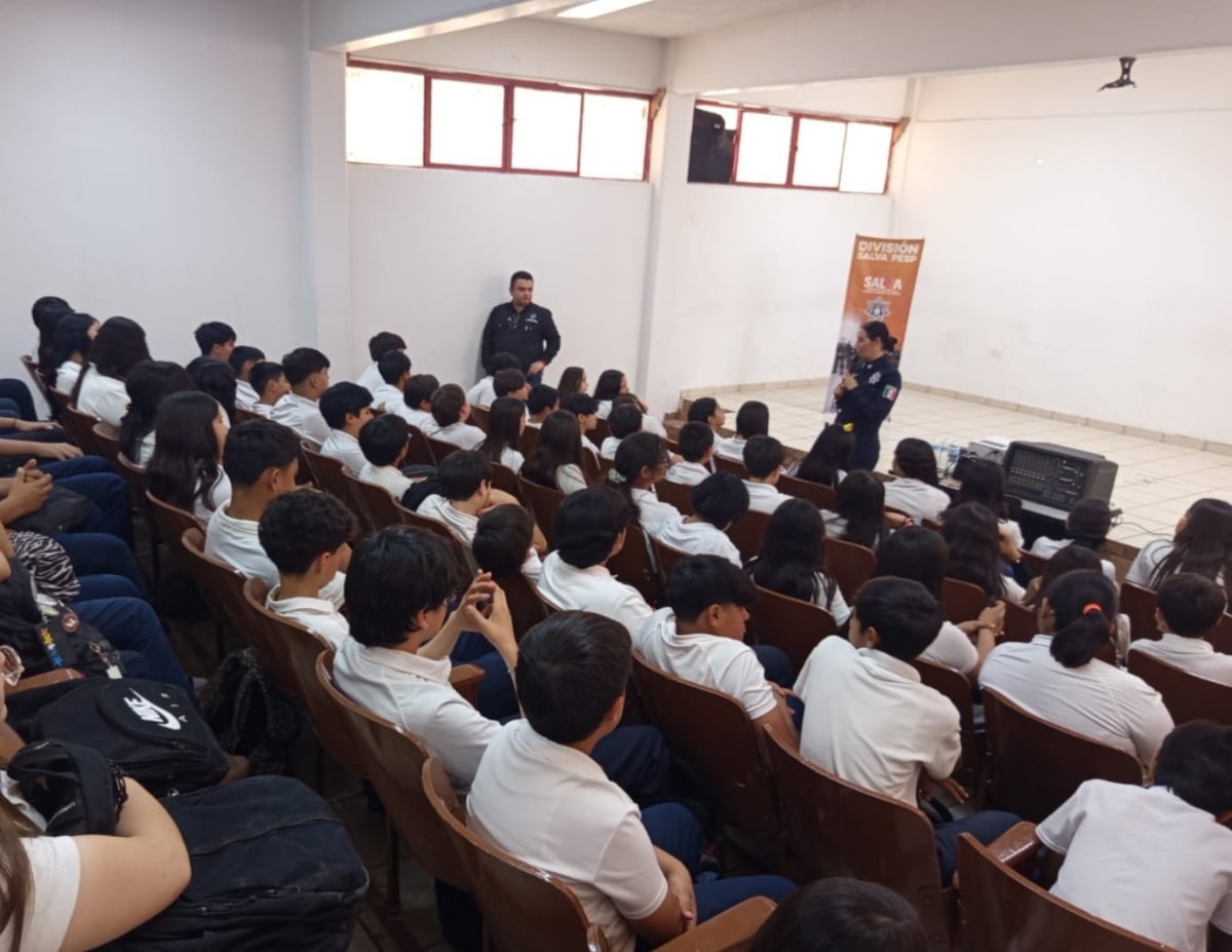 Llama División SALVA de Policía Estatal a juventudes a rechazar la violencia y promover la cultura de paz