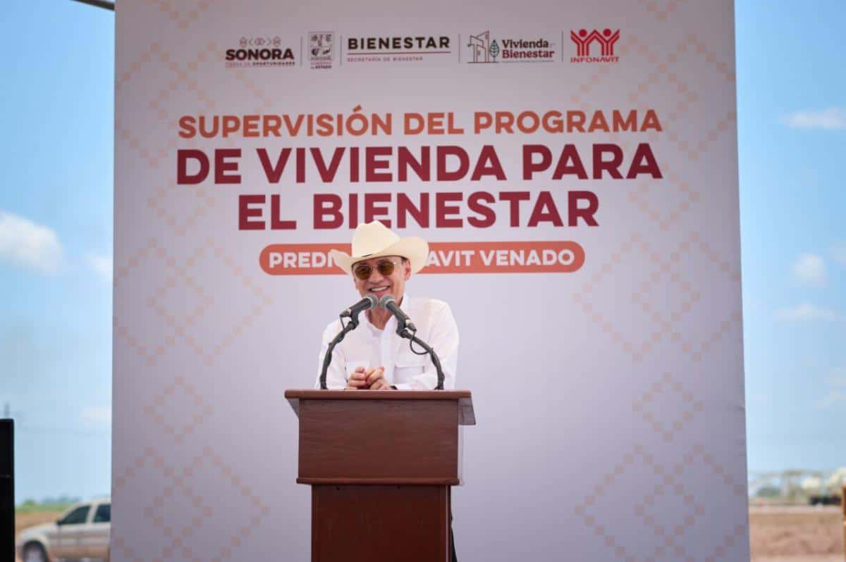 Supervisa Durazo construcción de Viviendas del Bienestar en Navojoa; entregará 20 mil hogares antes de finalizar su sexenio