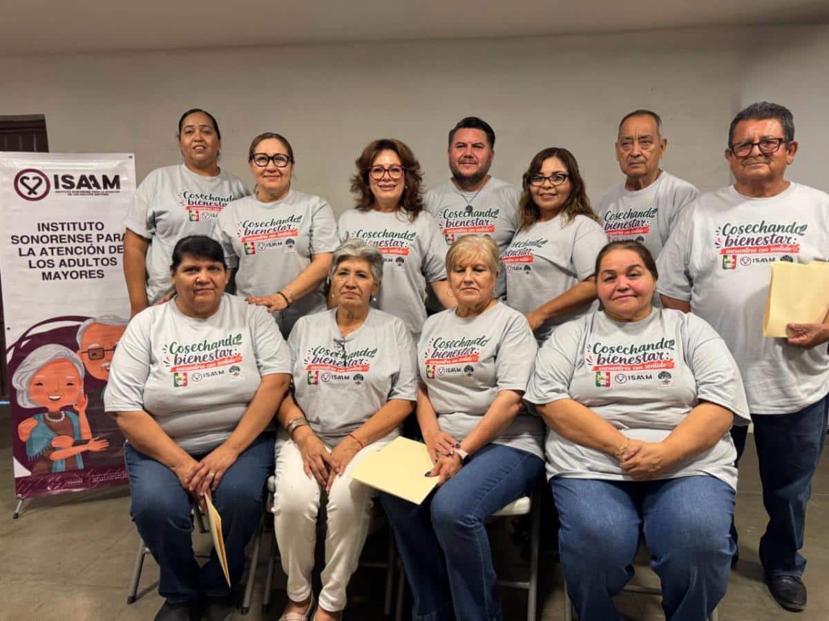 Gobierno de Sonora promueve calidad de vida en personas adultas mayores de Benjamin Hill