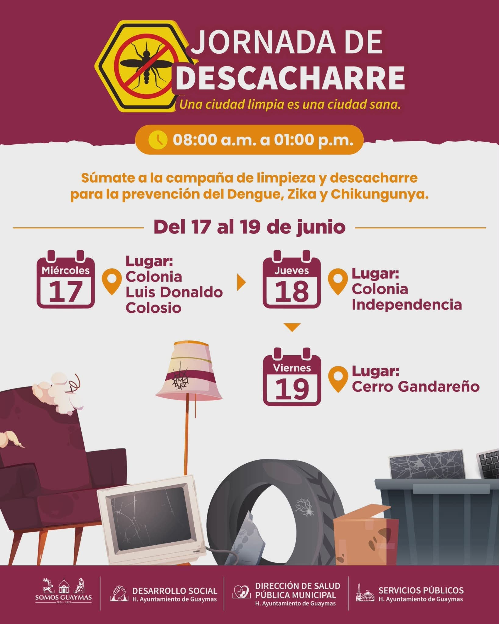 Sigue campaña contra el dengue