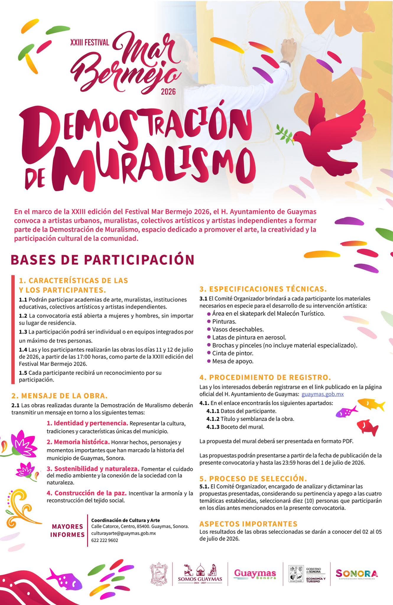 Convocan a demostración de muralismo