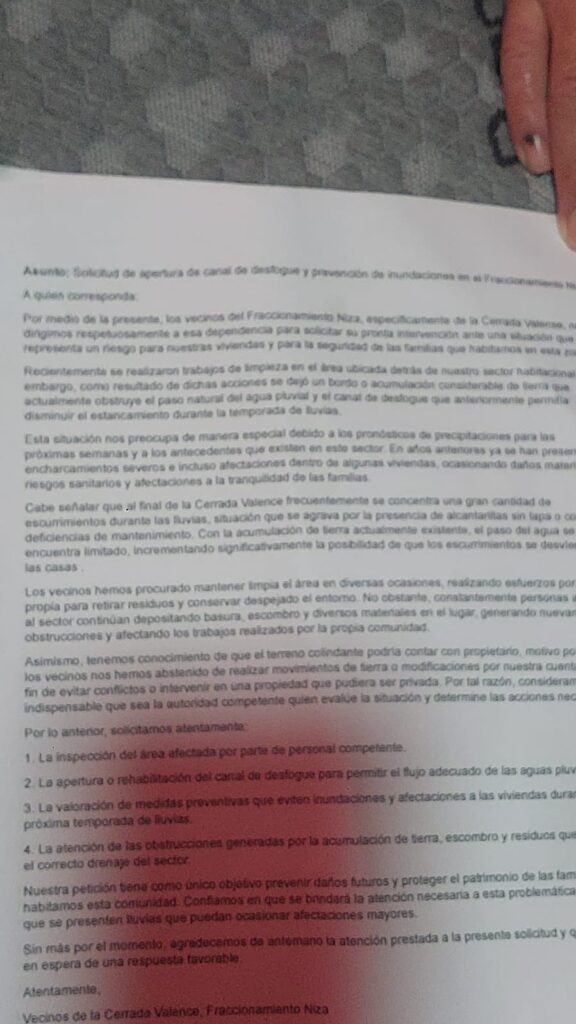 En Niza exigen reparación de drenaje y apertura de canal 1 IMG-20260622-WA0134