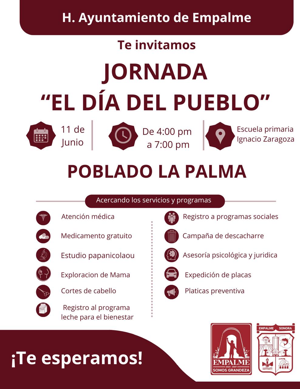 Ayuntamiento de Empalme llevará la jornada “Día del Pueblo” al poblado La Palma
