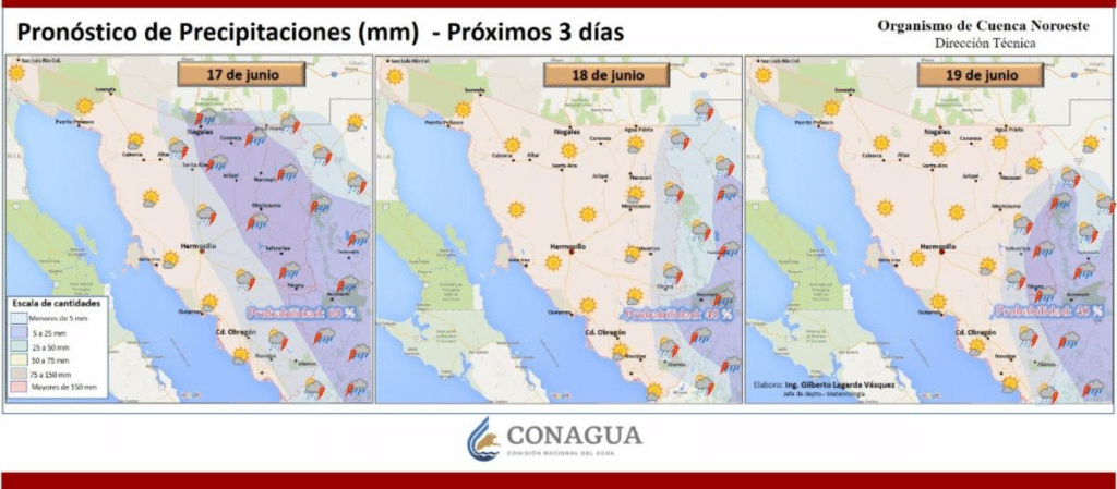 CEPC informa que continuarán las tormentas vespertinas en Sonora 1 image