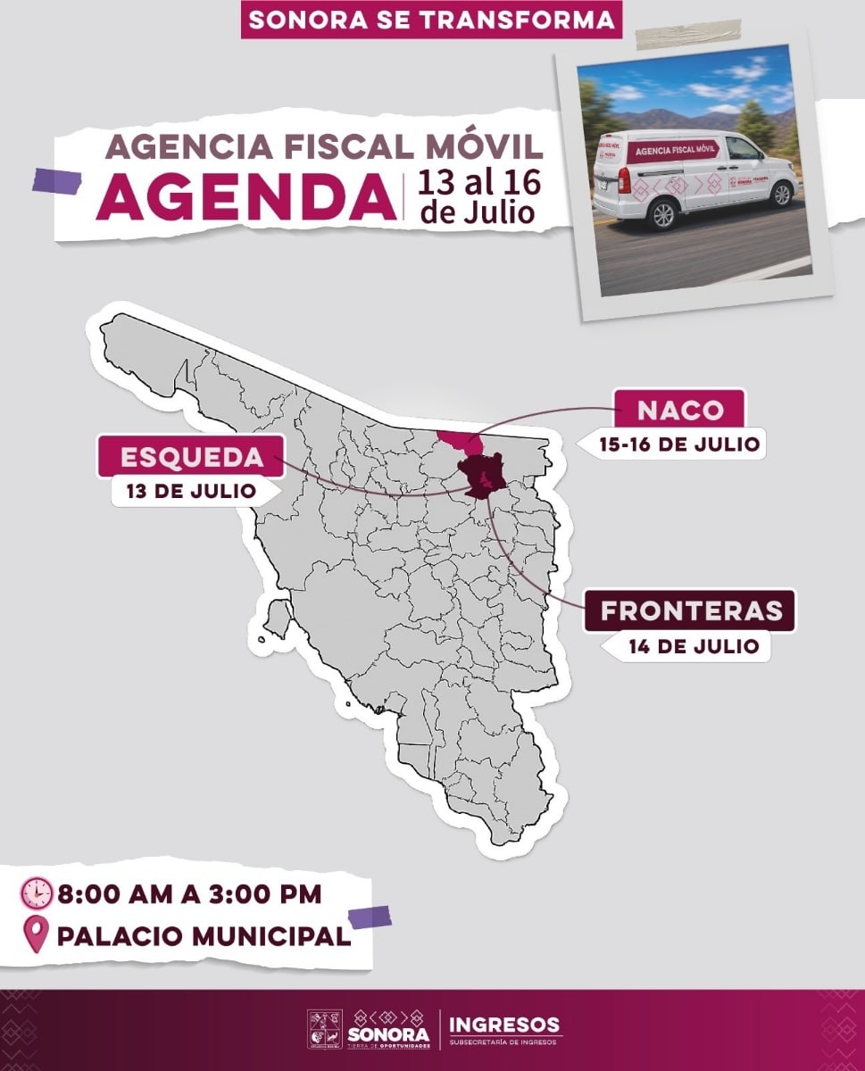 Facilita Gobierno de Sonora trámites fiscales a habitantes de diversos municipios