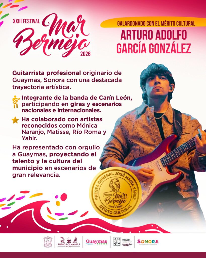 Reconocerán a guitarrista guaymense 2 125