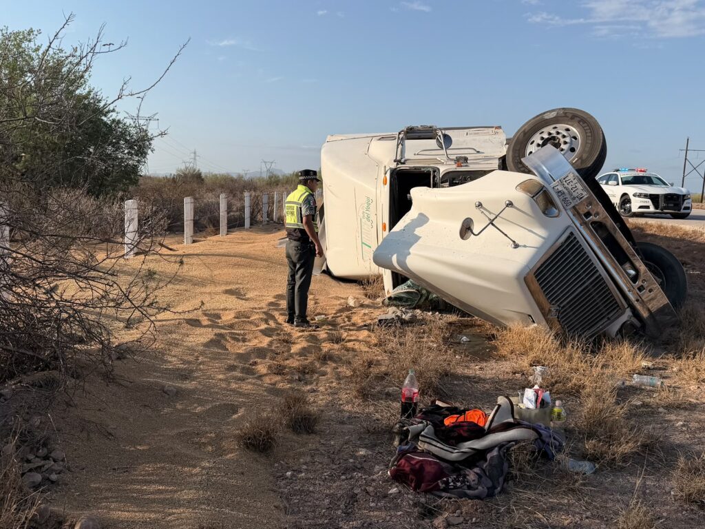 Resulta lesionado operador de tráiler 4 174