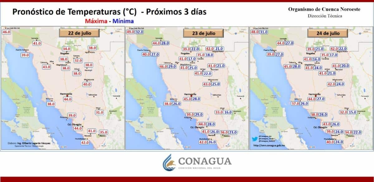 CEPC pronostica lluvias vespertinas en la sierra y noreste de Sonora