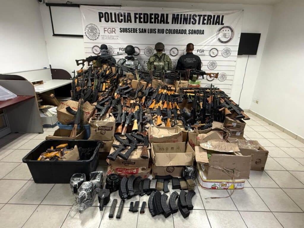 Asegura Mesa Estatal de Seguridad arsenal de alto poder en SLRC 2 222